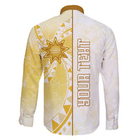 Personalised Polynesia Family Matching Off Shoulder Short Dress and Hawaiian Shirt Bahai Faith Symbol LT05 - Polynesian Pride