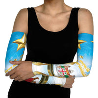 Fiji Christmas Arm Sleeves Snow Globe With Fijian Santa LT05