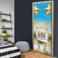 Fiji Christmas Door Cover Snow Globe With Fijian Santa LT05