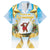 Fiji Christmas Family Matching Off Shoulder Short Dress and Hawaiian Shirt Snow Globe With Fijian Santa LT05