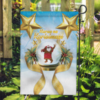 Fiji Christmas Garden Flag Snow Globe With Fijian Santa LT05