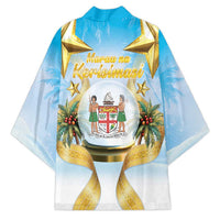 Fiji Christmas Kimono Snow Globe With Fijian Santa LT05