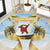 Fiji Christmas Round Carpet Snow Globe With Fijian Santa LT05