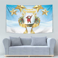 Fiji Christmas Tapestry Snow Globe With Fijian Santa LT05