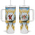 Fiji Christmas Tumbler With Handle Snow Globe With Fijian Santa LT05