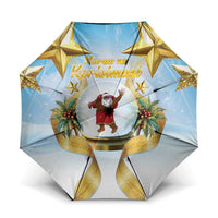 Fiji Christmas Umbrella Snow Globe With Fijian Santa LT05