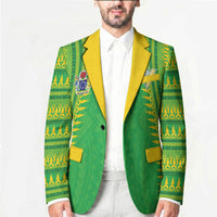 Cook Islands Rugby Custom Blazer Kuki Tribal Pattern Green Version LT05 - Polynesian Pride