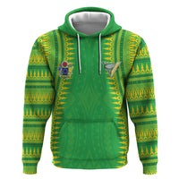 Cook Islands Rugby Custom Hoodie Kuki Tribal Pattern Green Version LT05 Pullover Hoodie Green - Polynesian Pride