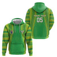 Cook Islands Rugby Custom Hoodie Kuki Tribal Pattern Green Version LT05 - Polynesian Pride