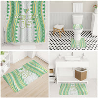 Cook Islands Rugby Custom Bathroom Set Kuki Tribal Pattern White Version LT05 - Polynesian Pride