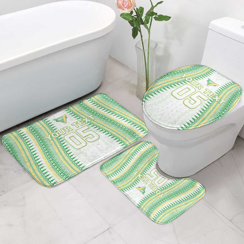 Cook Islands Rugby Custom Bathroom Set Kuki Tribal Pattern White Version LT05 - Polynesian Pride