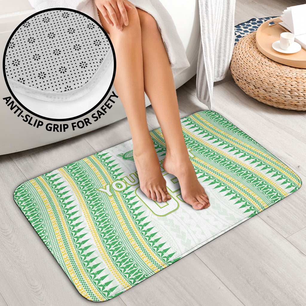 Cook Islands Rugby Custom Bathroom Set Kuki Tribal Pattern White Version LT05 - Polynesian Pride