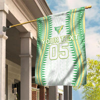 Cook Islands Rugby Custom Garden Flag Kuki Tribal Pattern White Version LT05 House Flag White - Polynesian Pride
