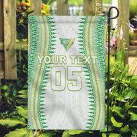 Cook Islands Rugby Custom Garden Flag Kuki Tribal Pattern White Version LT05 Garden Flag White - Polynesian Pride