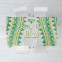 Cook Islands Rugby Custom Tablecloth Kuki Tribal Pattern White Version LT05 White - Polynesian Pride