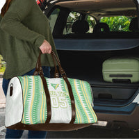 Cook Islands Rugby Custom Travel Bag Kuki Tribal Pattern White Version LT05 - Polynesian Pride