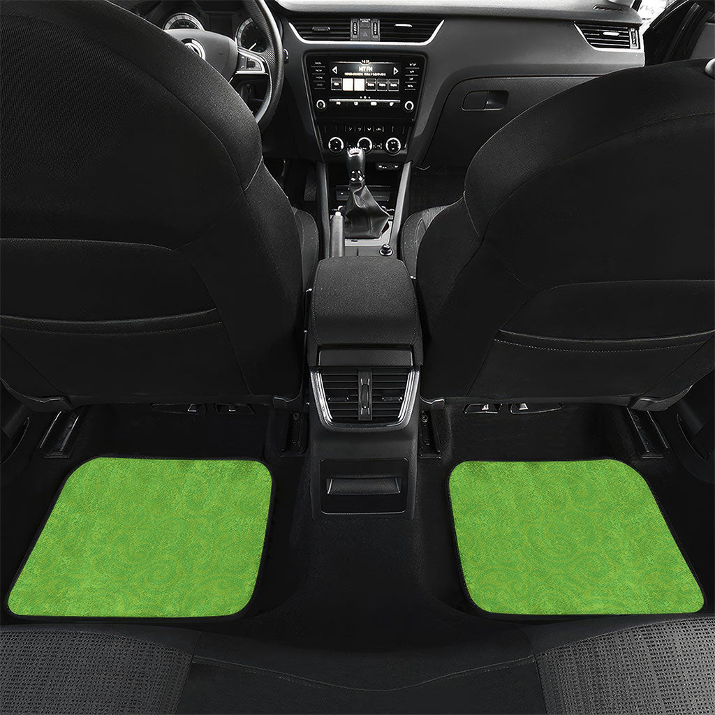 New Zealand Christmas Car Mats Pukeko With Ponga Tree Silver Fern LT05 Set 2pcs - Back Multicolor - Polynesian Pride