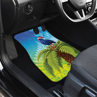 New Zealand Christmas Car Mats Pukeko With Ponga Tree Silver Fern LT05 - Polynesian Pride