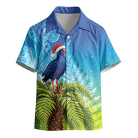 New Zealand Christmas Kid Hawaiian Shirt Pukeko With Ponga Tree Silver Fern LT05 - Polynesian Pride