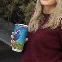 New Zealand Christmas Tumbler Cup Pukeko With Ponga Tree Silver Fern LT05 - Polynesian Pride