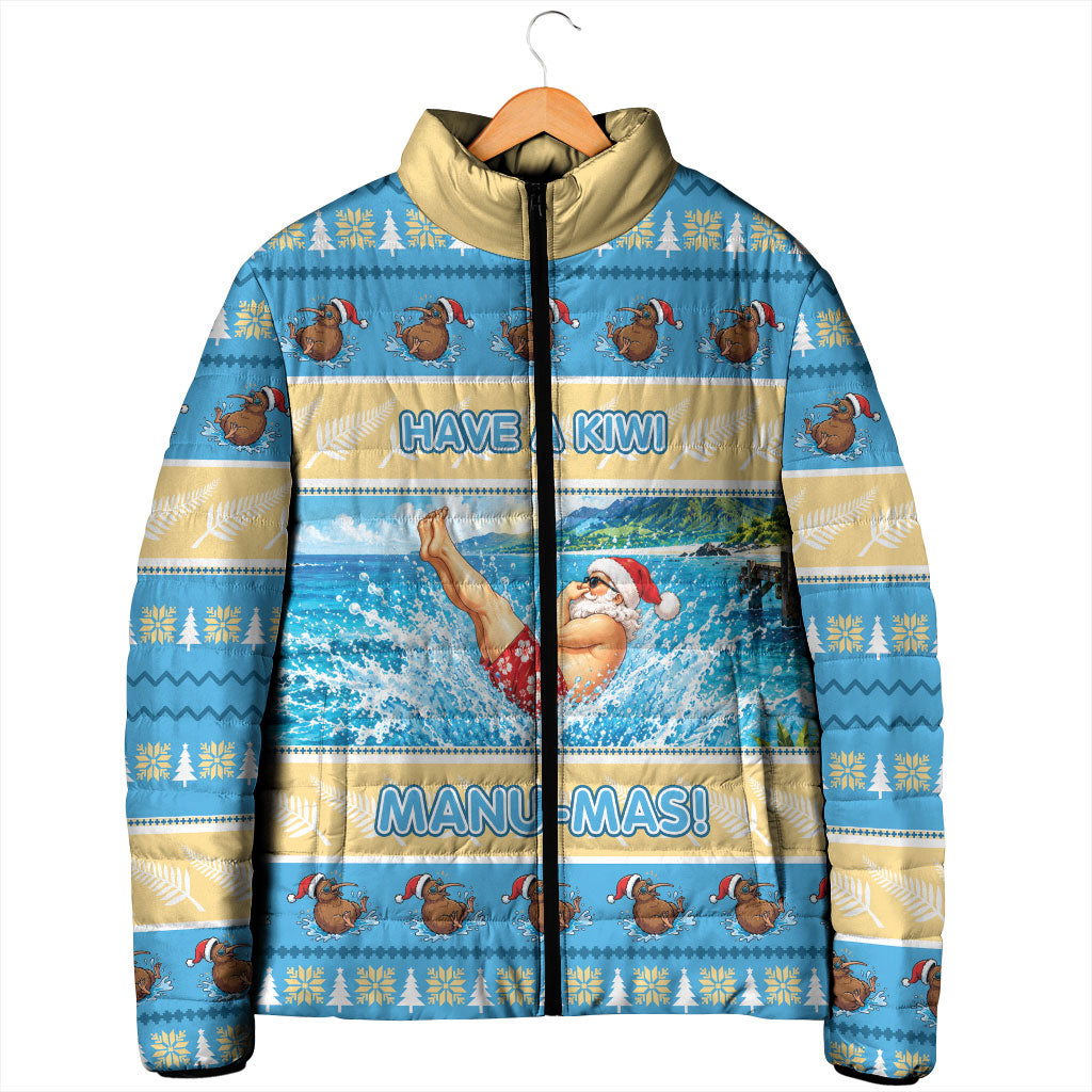 New Zealand Christmas Padded Jacket Have A Kiwi Manu-Mas LT05 - Polynesian Pride