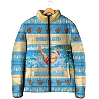 New Zealand Christmas Padded Jacket Have A Kiwi Manu-Mas LT05 - Polynesian Pride