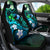 Personalised Hawaii Humuhumu Reef Triggerfish Car Seat Cover Turquoise With Plumeria LT05 - Polynesian Pride