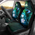 Personalised Hawaii Humuhumu Reef Triggerfish Car Seat Cover Turquoise With Plumeria LT05 - Polynesian Pride