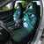 Personalised Hawaii Humuhumu Reef Triggerfish Car Seat Cover Turquoise With Plumeria LT05 - Polynesian Pride