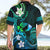 Personalised Hawaii Humuhumu Reef Triggerfish Hawaiian Shirt Turquoise With Plumeria LT05 - Polynesian Pride