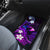 Personalised Hawaii Humuhumu Reef Triggerfish Car Mats Violet With Plumeria LT05 - Polynesian Pride