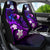 Personalised Hawaii Humuhumu Reef Triggerfish Car Seat Cover Violet With Plumeria LT05 - Polynesian Pride