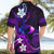 Personalised Hawaii Humuhumu Reef Triggerfish Hawaiian Shirt Violet With Plumeria LT05 - Polynesian Pride