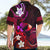 Personalised Hawaii Humuhumu Reef Triggerfish Hawaiian Shirt Maroon With Plumeria LT05 - Polynesian Pride