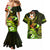 Personalised Hawaii Humuhumu Reef Triggerfish Couples Matching Mermaid Dress and Hawaiian Shirt Reggae With Plumeria LT05 - Polynesian Pride