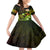 Personalised Hawaii Humuhumu Reef Triggerfish Family Matching Long Sleeve Bodycon Dress and Hawaiian Shirt Reggae With Plumeria LT05 Daughter's Dress Reggae - Polynesian Pride