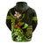 Personalised Hawaii Humuhumu Reef Triggerfish Hoodie Reggae With Plumeria LT05 - Polynesian Pride