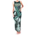 Hawaii Plant Kalo Family Matching Tank Maxi Dress and Hawaiian Shirt Hawaiian Tapa Pattern LT05 Mom's Dress Green - Polynesian Pride