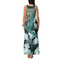Hawaii Plant Kalo Family Matching Tank Maxi Dress and Hawaiian Shirt Hawaiian Tapa Pattern LT05 - Polynesian Pride