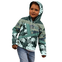 Hawaii Plant Kalo Kid Hoodie Hawaiian Tapa Pattern LT05 - Polynesian Pride