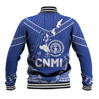 Northern Mariana Islands Baseball Jacket Chamorro Warrior Tribal Pattern