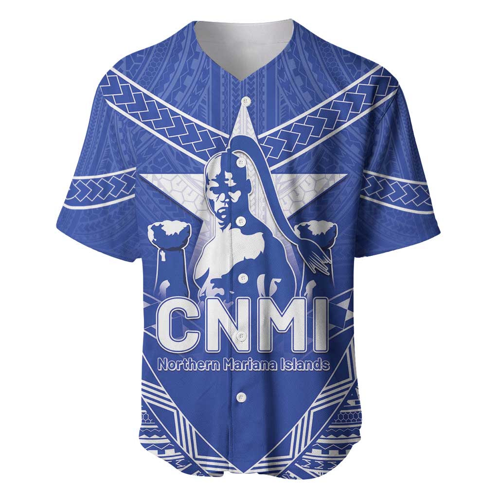 Northern Mariana Islands Baseball Jersey Chamorro Warrior Tribal Pattern