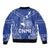 Northern Mariana Islands Bomber Jacket Chamorro Warrior Tribal Pattern