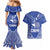 Northern Mariana Islands Couples Matching Mermaid Dress and Hawaiian Shirt Chamorro Warrior Tribal Pattern