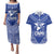 Northern Mariana Islands Couples Matching Puletasi and Hawaiian Shirt Chamorro Warrior Tribal Pattern