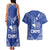 Northern Mariana Islands Couples Matching Tank Maxi Dress and Hawaiian Shirt Chamorro Warrior Tribal Pattern