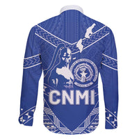 Northern Mariana Islands Family Matching Long Sleeve Bodycon Dress and Hawaiian Shirt Chamorro Warrior Tribal Pattern