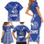 Northern Mariana Islands Family Matching Short Sleeve Bodycon Dress and Hawaiian Shirt Chamorro Warrior Tribal Pattern