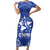 Northern Mariana Islands Family Matching Short Sleeve Bodycon Dress and Hawaiian Shirt Chamorro Warrior Tribal Pattern