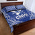 Northern Mariana Islands Quilt Bed Set Chamorro Warrior Tribal Pattern